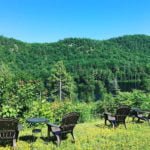 Vue générale de l'Auberge Couleurs de France - Hébergement en chalet au Canada